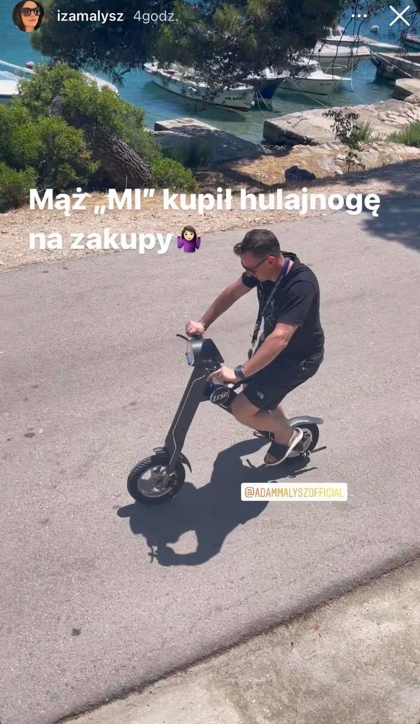 Iza i Adam Małysz na wakacjach