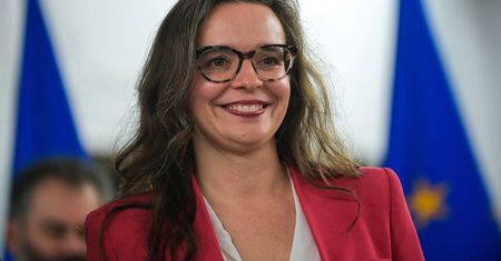 Jachira żegna Morawieckiego. Pokazała transparent