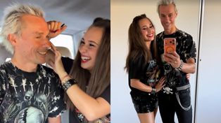 Piotr Żyła w ćwiekach i z czarną kreską na oku dokazuje u boku MŁODSZEJ O 11 LAT Marceliny! Fajnie się bawią? (FOTO)