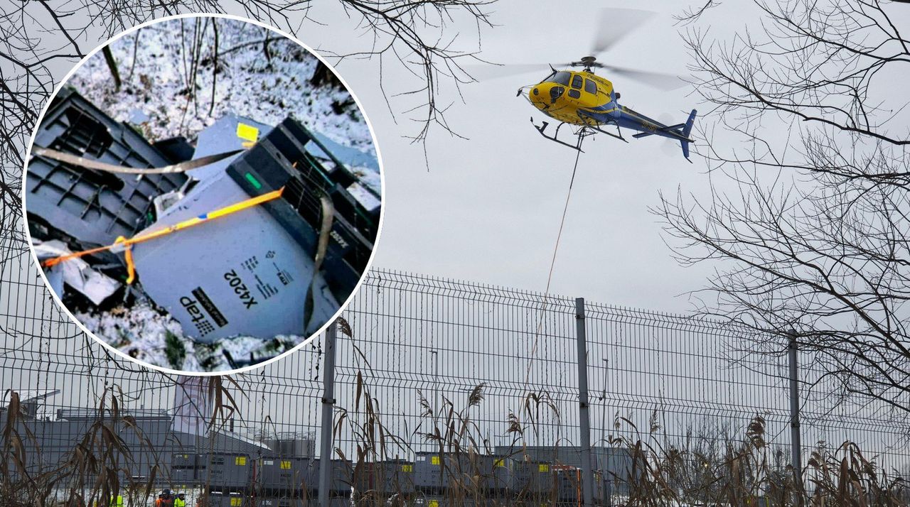 Chrzanów: Groźny incydent przy transporcie lotniczym Valeo Chrzanów. Pojemnik z lampami spadł z helikoptera. Mogło dojść do tragedii