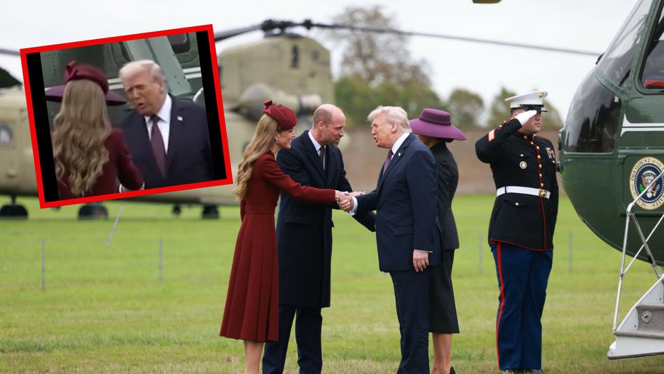  Trump zachwycony księżną Kate. Kamery wyłapały, co jej powiedział