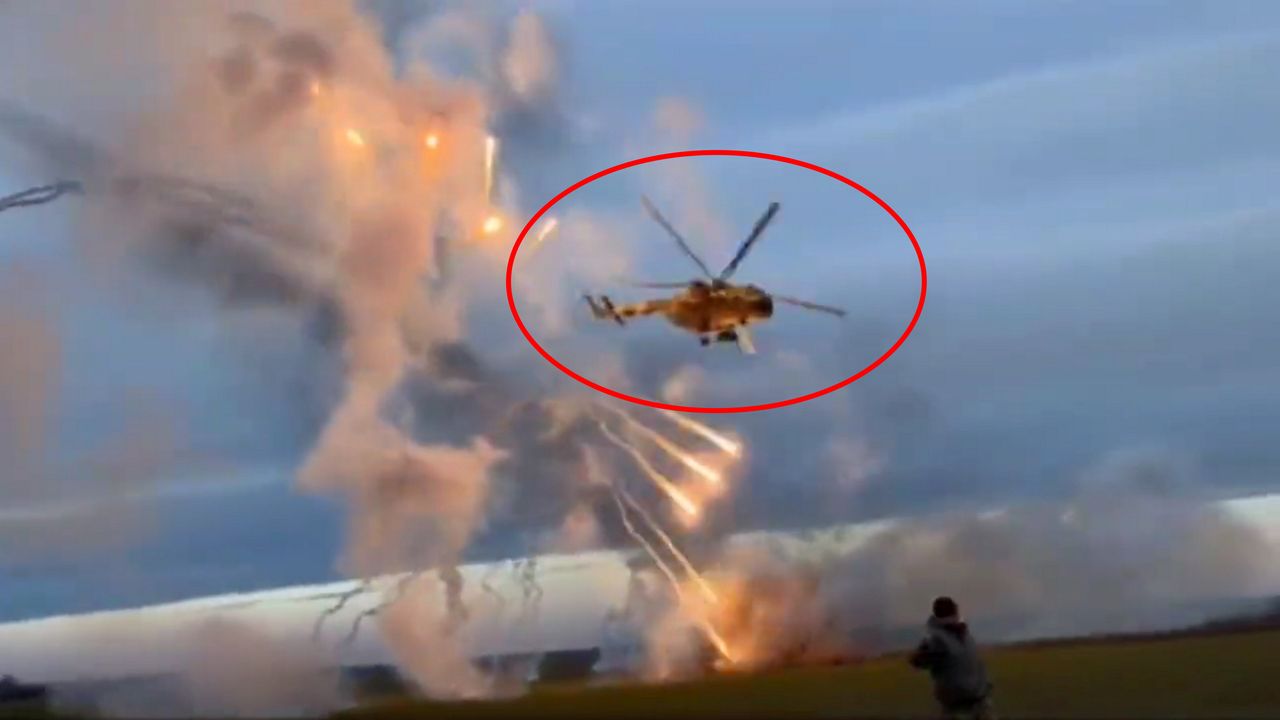 Ukraińskie Mi-8 w akcji. "Tulą się" do ziemi i uderzają w Rosjan