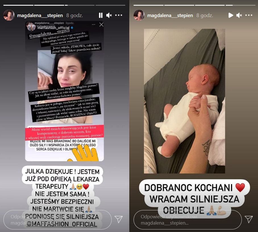 Magdalena Stępień uspokaja fanów