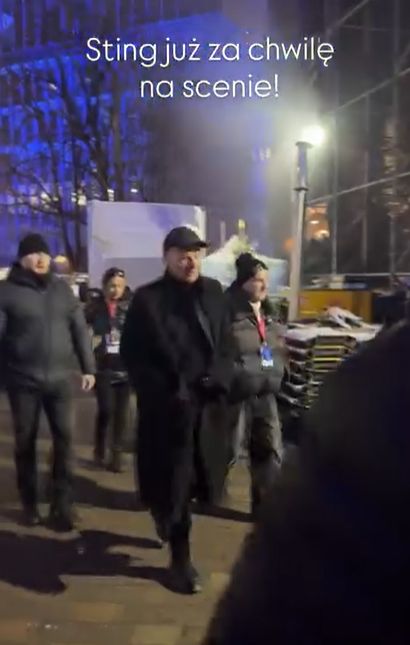 Sting za kulisami Sylwestra TVP