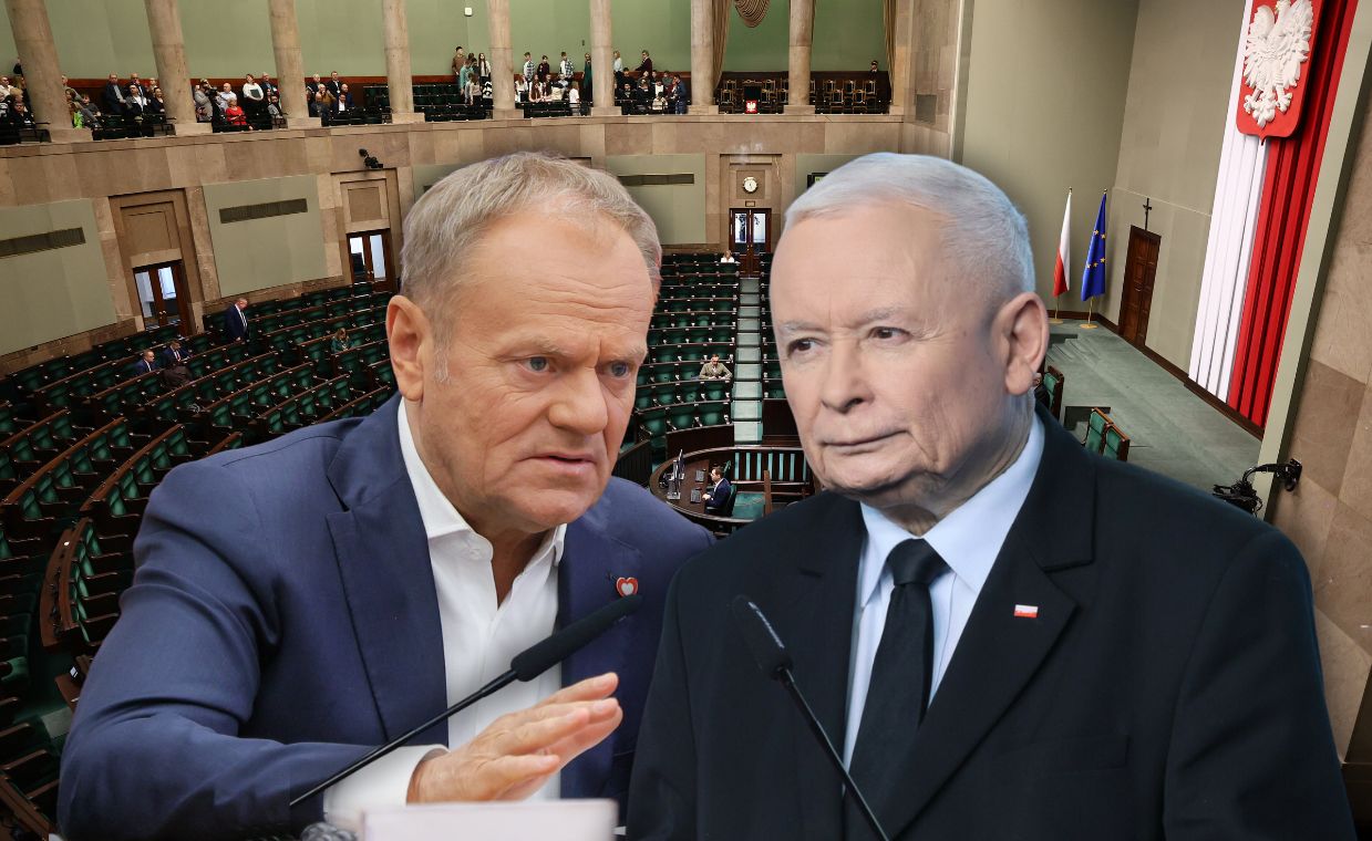 Tąpnięcie notowań KO. PiS wysuwa się na prowadzenie