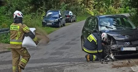 Kolizja drogowa w Witosławicach