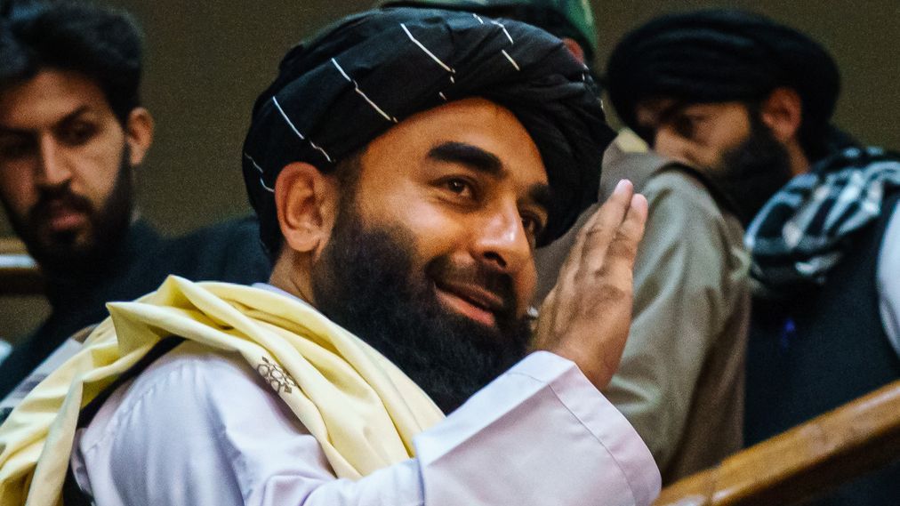 Zabihullah Mujahid, rzecznik prasowy talibów.