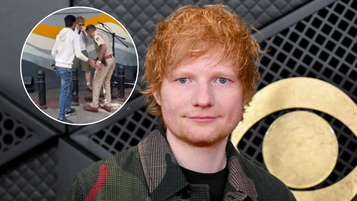 Ed Sheeran przegoniony przez policję 