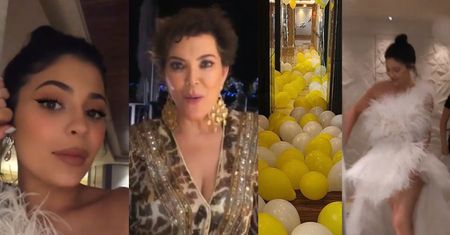 22. urodziny Kylie Jenner: "suknia ślubna", panterkowa Kris i Scott Disick z Sofią Richie (ZDJĘCIA)