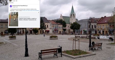 Figurkę Jezuska wsadzili do dziecięcej huśtawki. Ściga ich policja