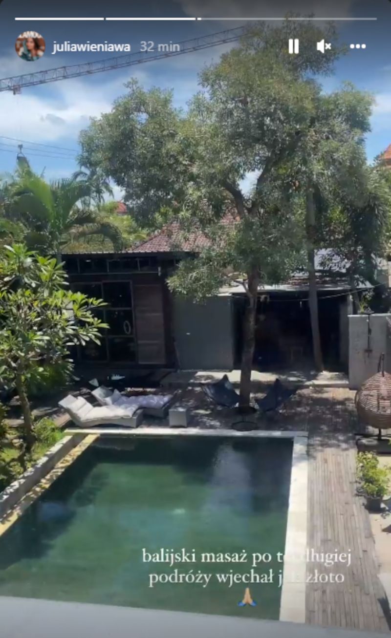 Julia Wieniawa wypoczywa na Bali. Już rozpoczęła relację z wyjazdu 