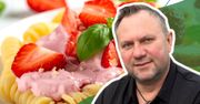 Tak Strzelczyk przygotowuje makaron z truskawkami. O klasycznej wersji można zapomnieć