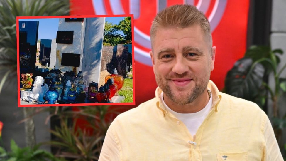 Spersonalizowany znicz położono na grobie Tomasza Jakubiaka