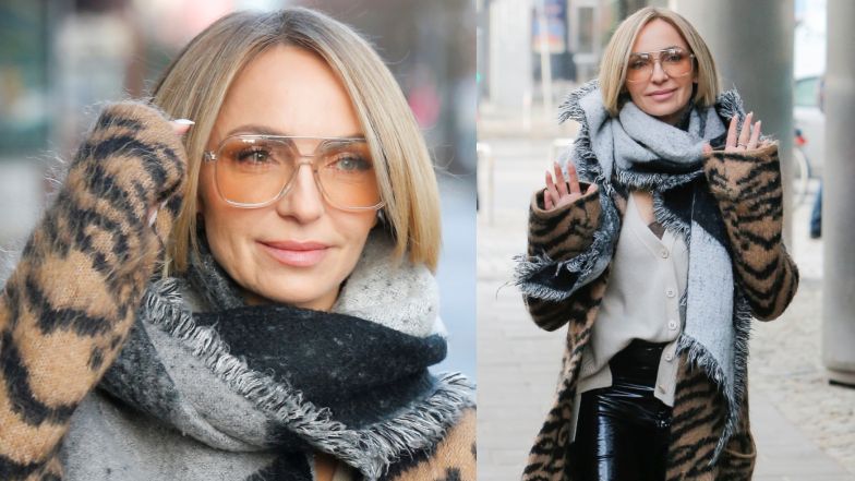 Odmieniona Anna Wyszkoni przed "Dzień Dobry TVN"
