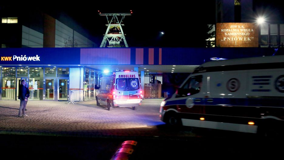 Akcja ratownicza w kopalni Pniówek 