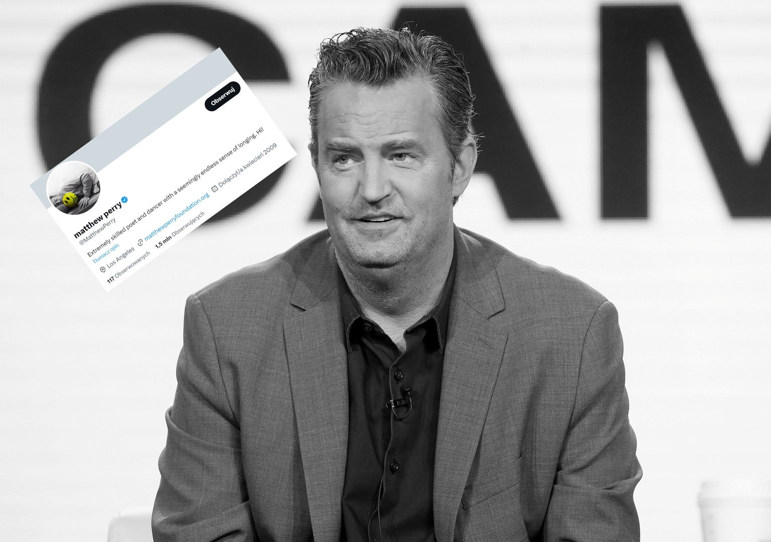 Konto Matthew Perry'ego w serwisie X stało się celem hakerów