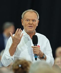 Donald Tusk w Piotrkowie Trybunalskim. Awantura już na samym początku