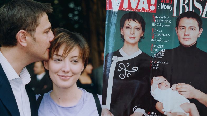 Krzysztof Ibisz z żoną Anną na okładce "VIVY!" w 2001 roku