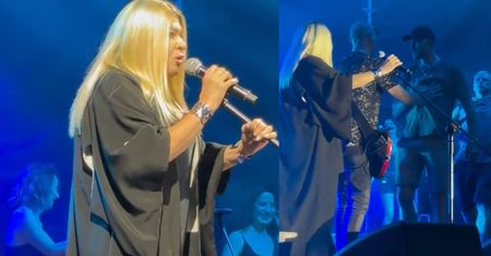 "Szalony fan" wkroczył na scenę podczas występu Beaty Kozidrak. Ochrona musiała interweniować (WIDEO)