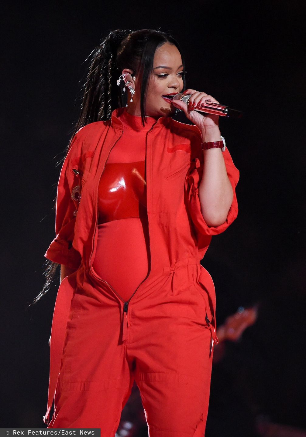 Rihanna podczas finału Super Bowl