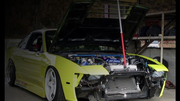 V-Mount IC w Nissanie 200SX S13