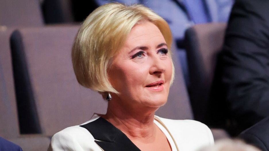 Agata Kornhauser-Duda wybrała garnitur, który rzucał się w oczy 