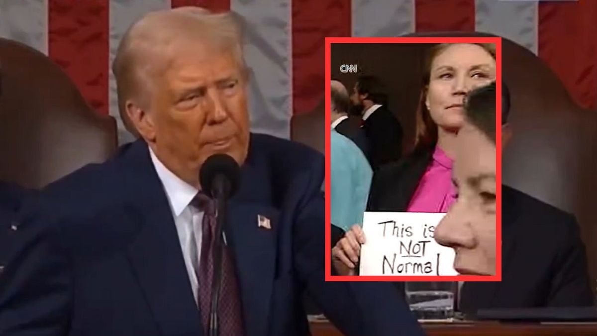 Przemówienie Trumpa przed izbami Kongresu