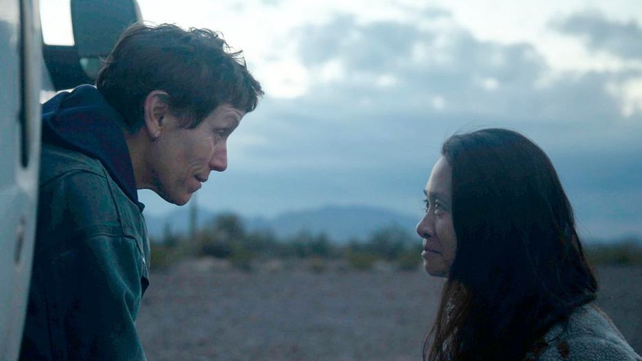 Kadr z filmu "Nomadland" w reż. Chloé Zhao