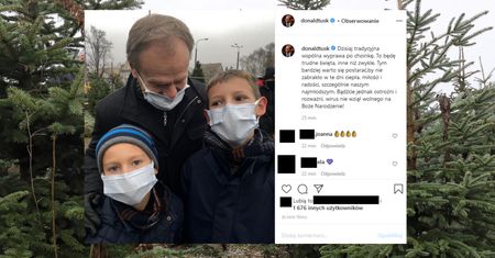 Boże Narodzenie 2020. Donald Tusk udostępnia zdjęcie z wnukami