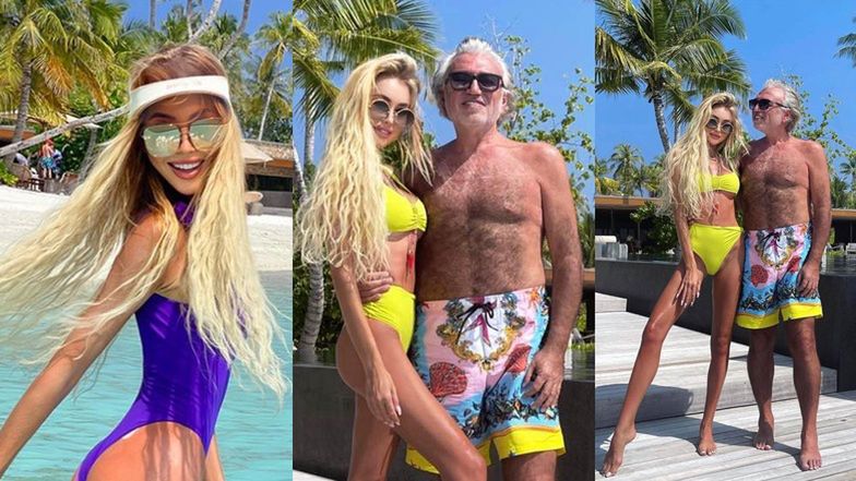 Tak spędzili święta Julia Dybowska i Robert Tchenguiz 