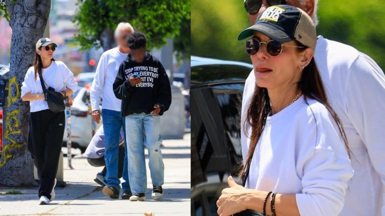 Sandra Bullock na spacerze