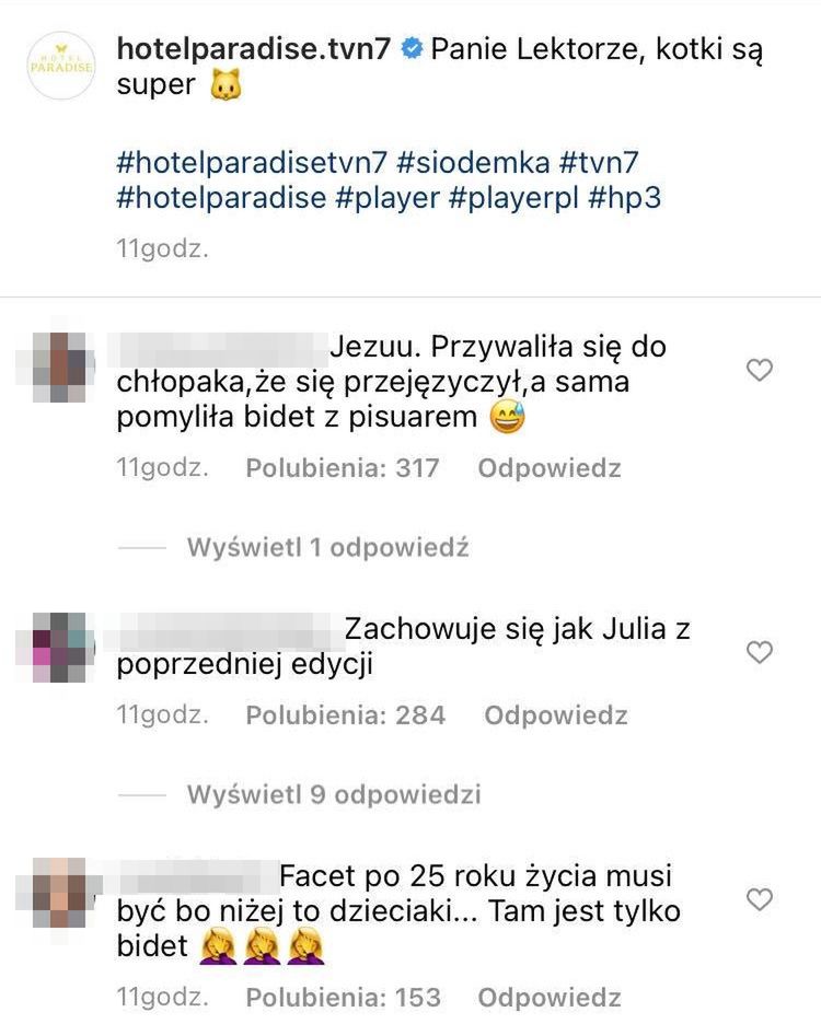 Hotel Paradise. Widzowie zniesmaczeni zachowaniem Oli