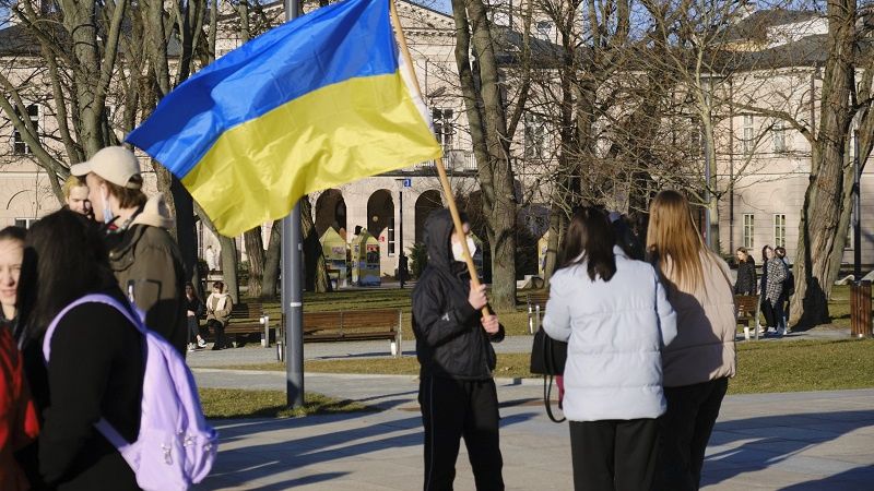 Wiec solidarności z Ukrainą w Lublinie