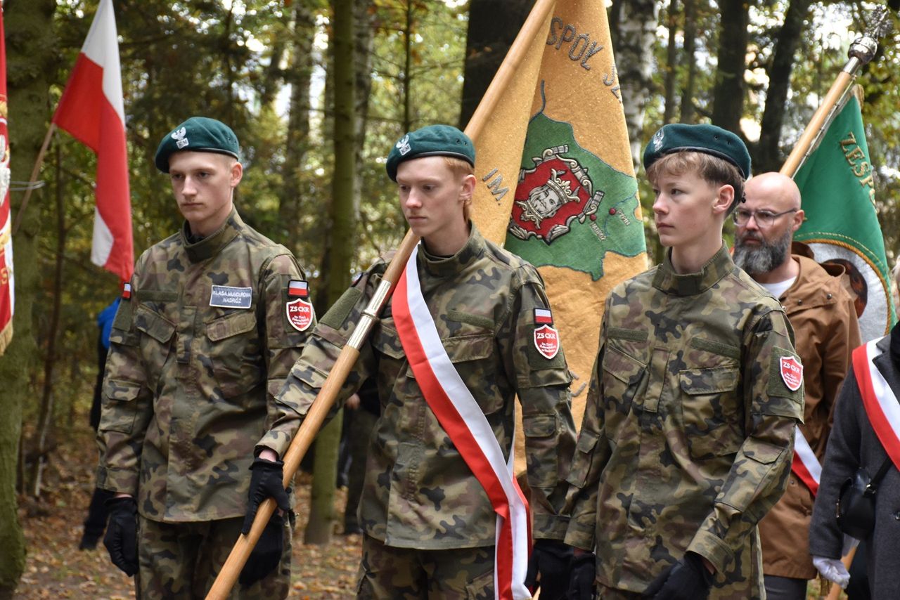 Rypin: Mieszkańcy upamiętnili ofiary zbrodni Selbstschutzu. Tak wyglądały uroczystości w Lasku Rusinowskim