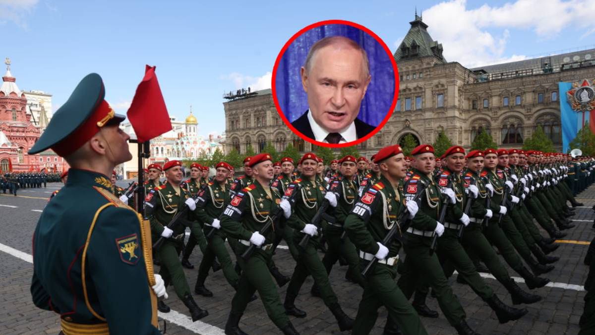 Rehearsal For Victory Day Parade In Red Square
MOSCOW, RUSSIA - MAY 5: (RUSSIA OUT) Russian Military Police's officers march during the main military parade rehearsals, in the Red Square on May 5, 2024, in Moscow, Russia. More than 9,000 participants and 70 military vehicles and planes are expected to attend the Red Square Victory Day Parade, scheduled for May 9. (Photo by Contributor/Getty Images)
Contributor
