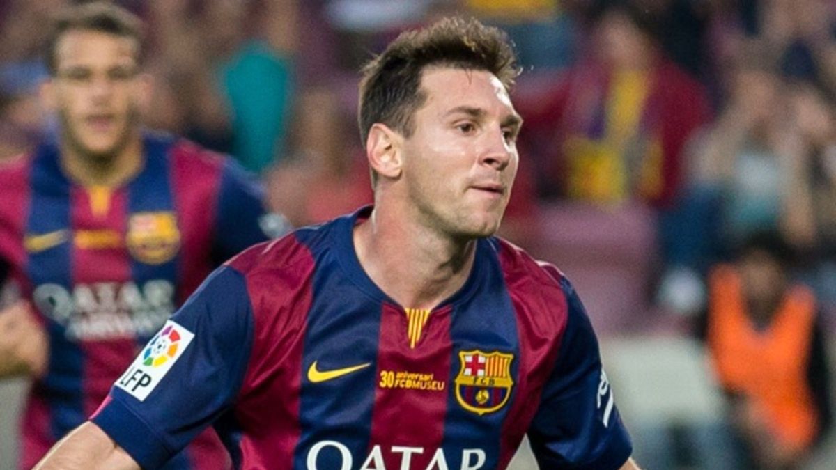 Lionel Messi w czasie gry w FC Barcelonie