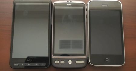 HTC Desire vs iPhone 3GS vs HTC HD2 - porównanie przeglądarek [wideo]