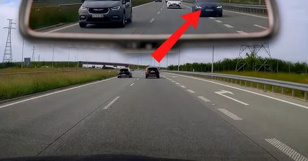 Dostrzegła bmw w lusterku. Sceny na S7. Aż się zagotowała