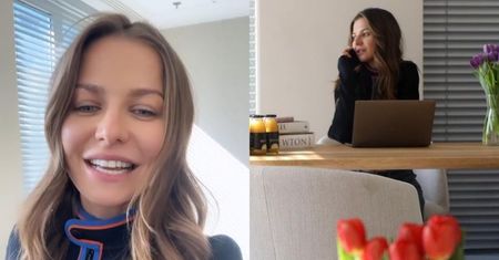 Bizneswoman Anna Lewandowska w topie od Louis Vuitton prezentuje swoje NOWE BIURO: "Jak w domu" (ZDJĘCIA)