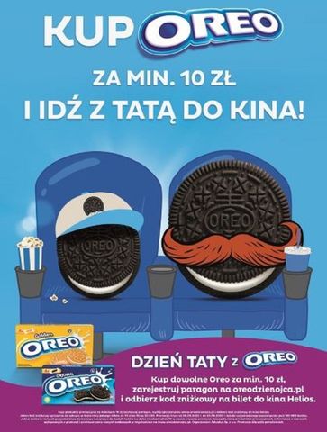 Startuje kampania Oreo z okazji Dnia Ojca – marka zaprasza do kina!