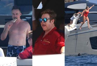 Elton John wypoczywa z mężem i przyjaciółmi na jachcie w Monako (ZDJĘCIA)