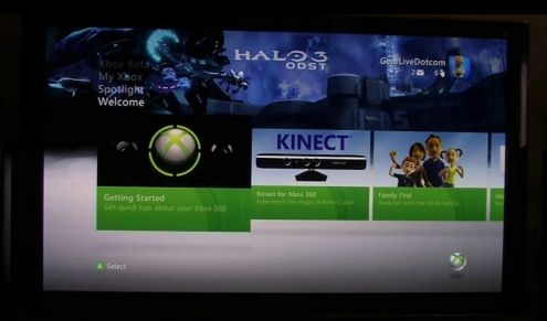 Aktualizacja Xboxa 360 na filmie