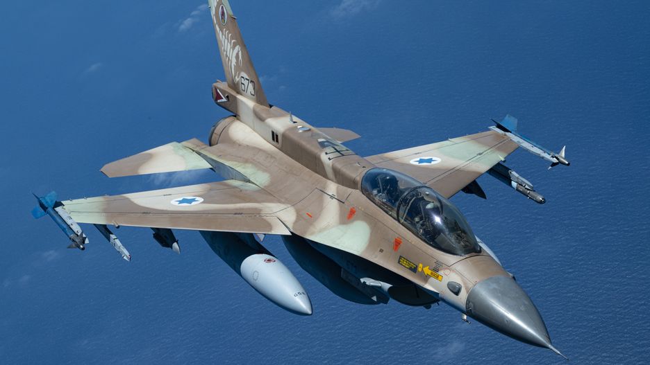 F-16 w barwach Izraela