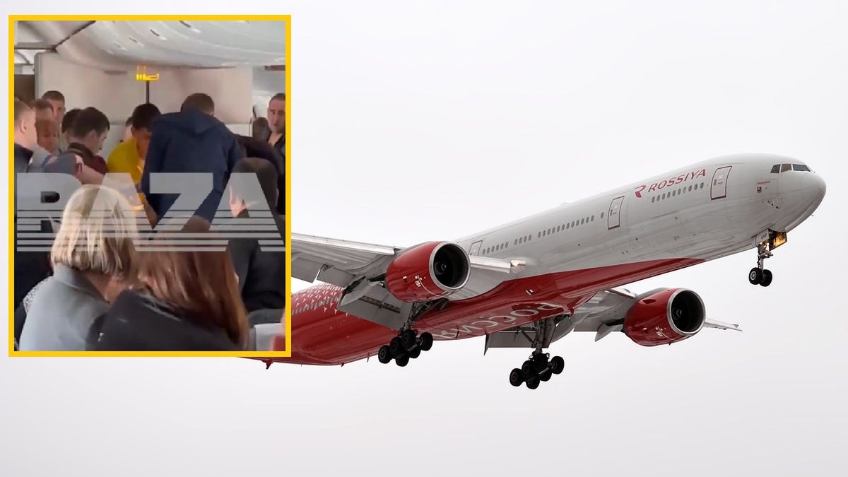 Awantura na pokładzie samolotu 