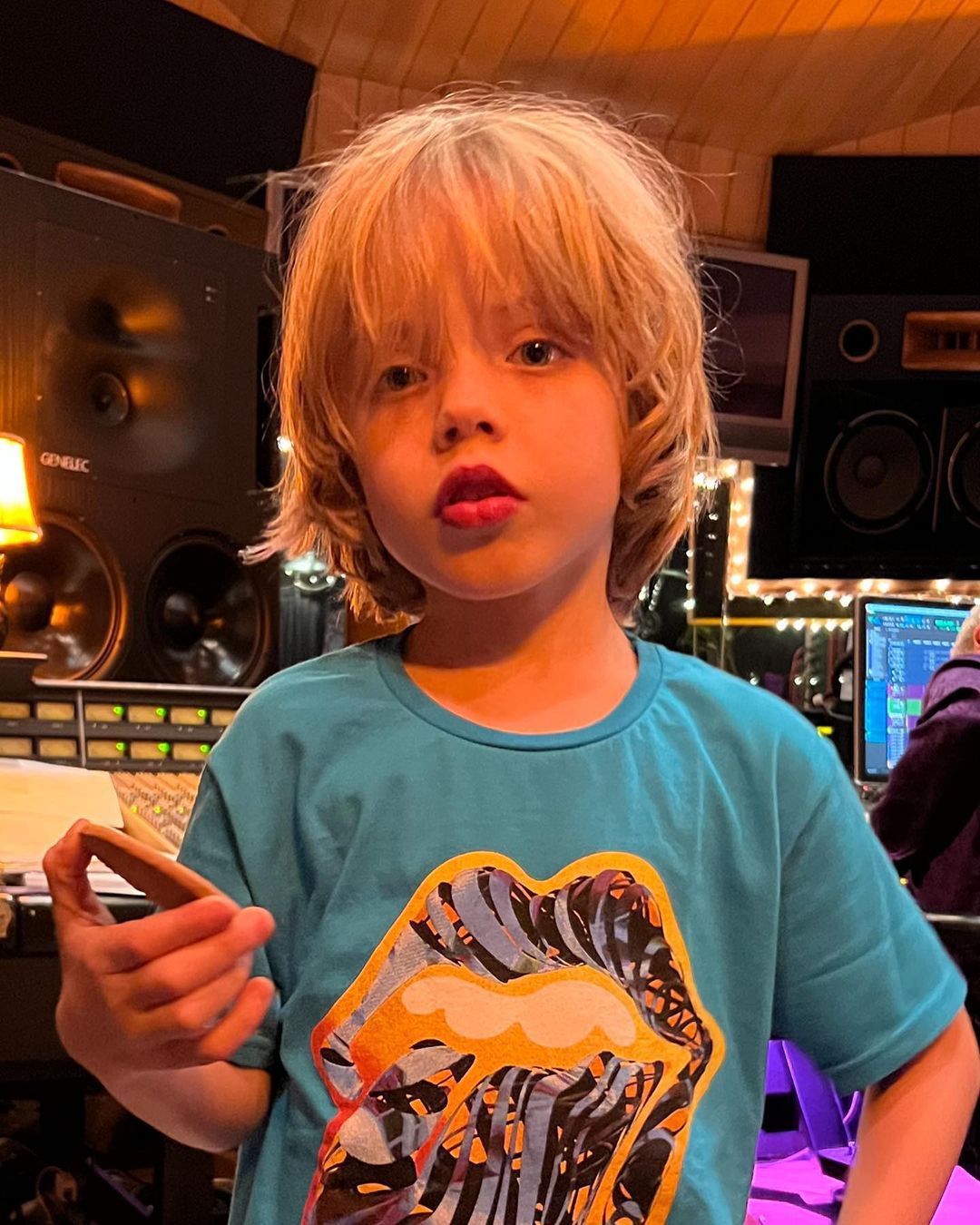 This is what Mick Jagger's 7-year-old son looks like.