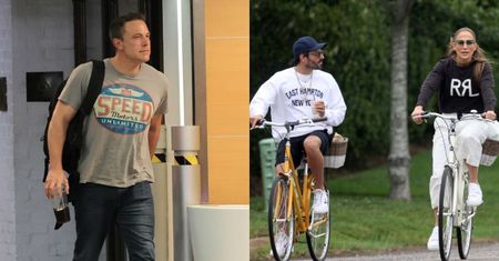 Jennifer Lopez wybrała się na wycieczkę rowerową z PRZYJACIÓŁMI. Tymczasem Ben Affleck spędził samotny dzień w biurze (ZDJĘCIA)