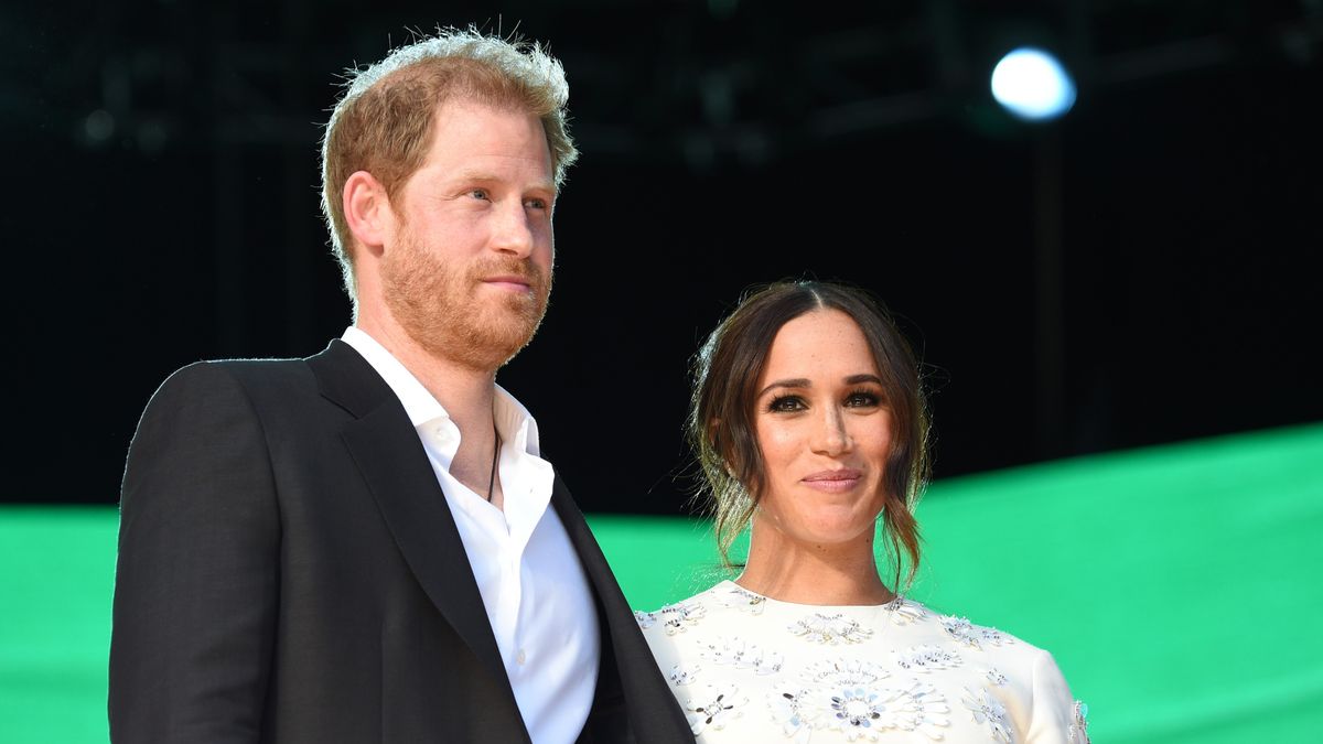 Książe Harry z żoną Meghan Markle. 