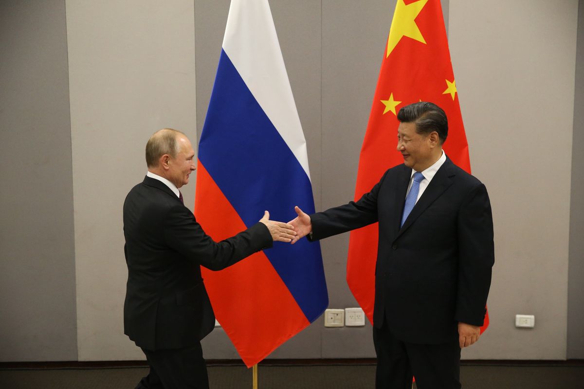 Prezydenci Rosji i Chin: Władimir Putin i Xi Jinping