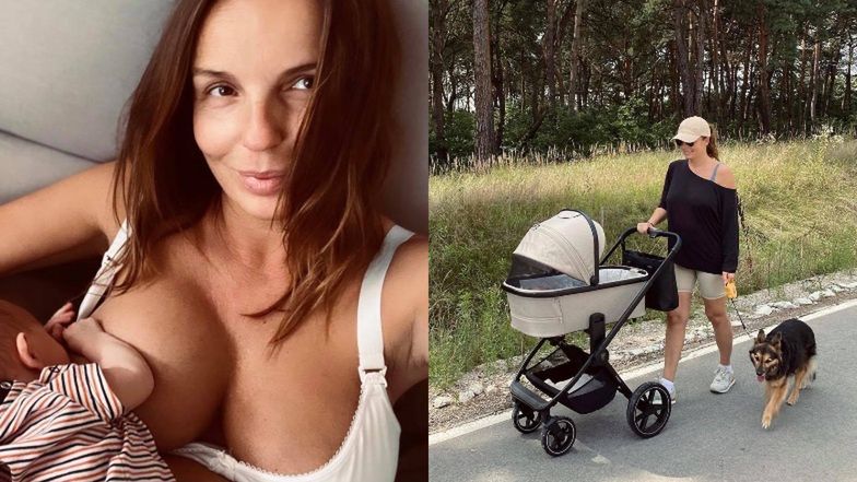 Agnieszka Włodarczyk nie chce publicznie karmić syna piersią