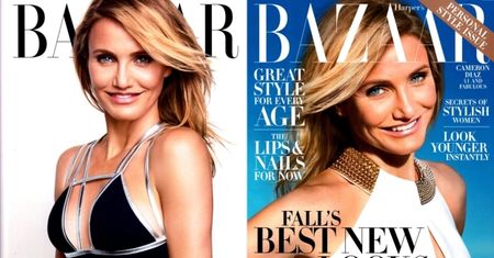 Cameron Diaz na DWÓCH okładkach "Harper's Bazaar"!